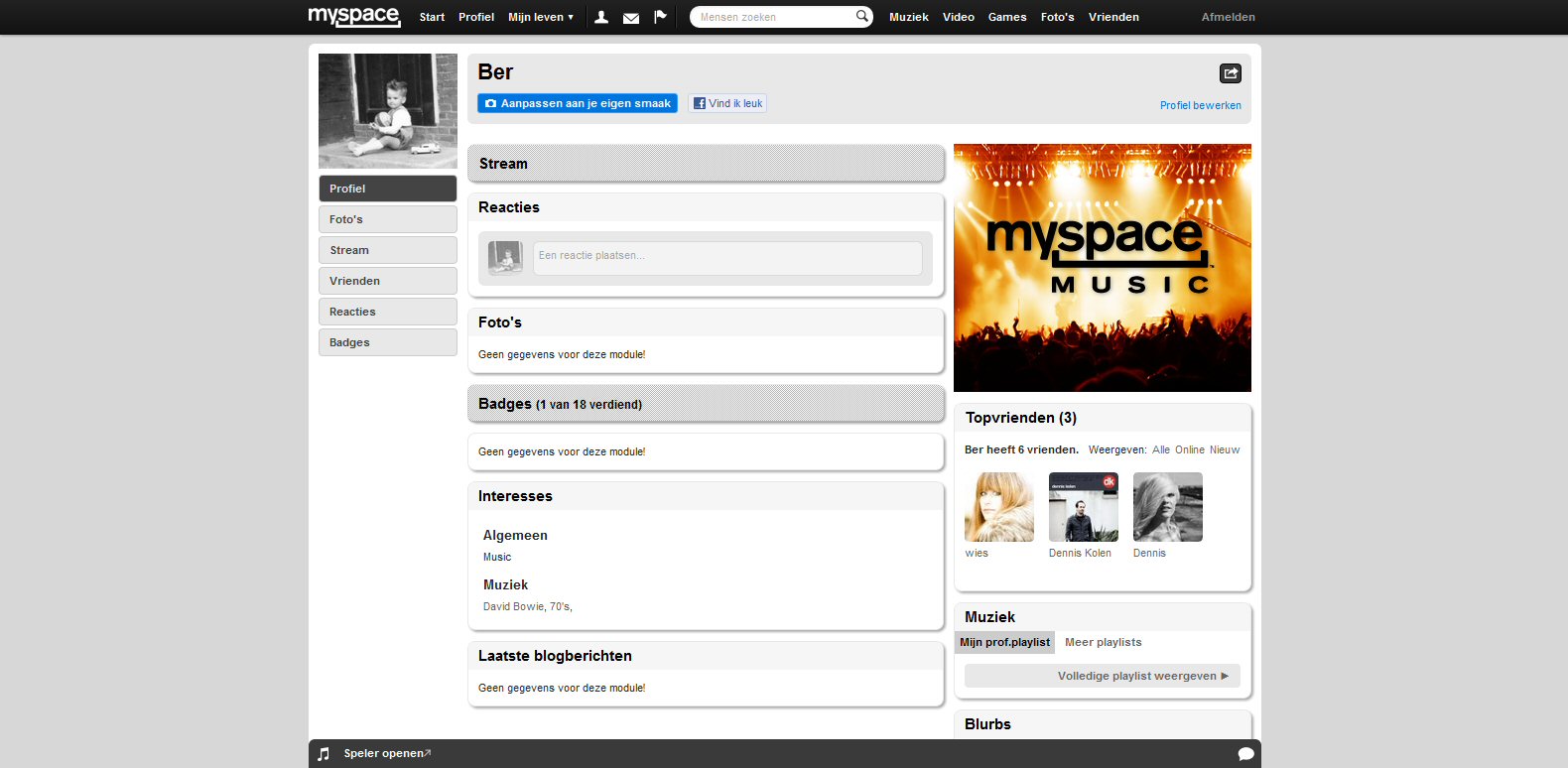 Ber MySpace